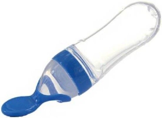 Useful Safety Silicone Baby Bottle With Spoon Food- Silicone-image-27