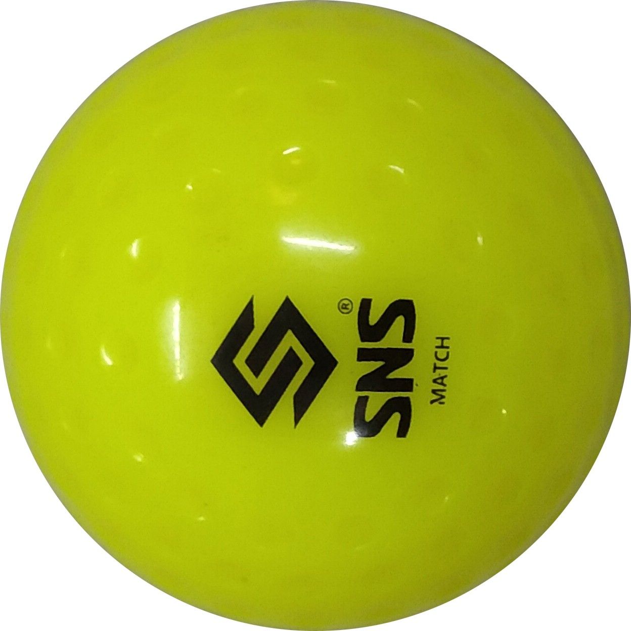 Dimple Yellow Match Hockey Ball
