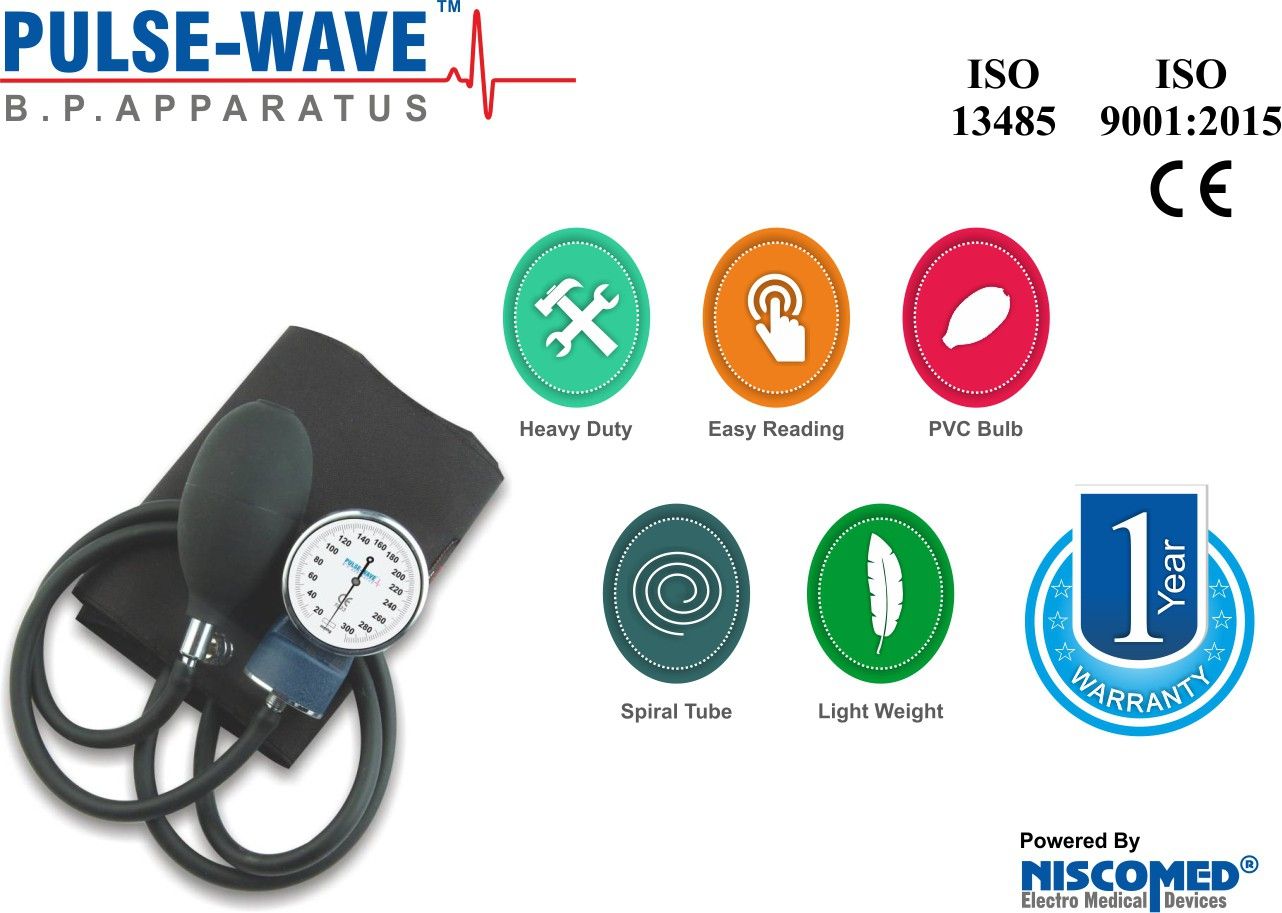 Pulse Wave PW 201 New Sphygmomanometer Aneroid Watch type Blood Pressure Monitor BP Apparatus Bp Monitor