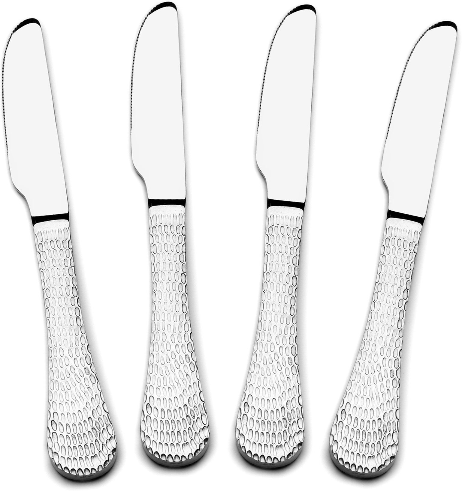 Steren Impex | Hammered - Stainless Steel | Cutlery Knife Stainless Steel Table Knife Set-image-36