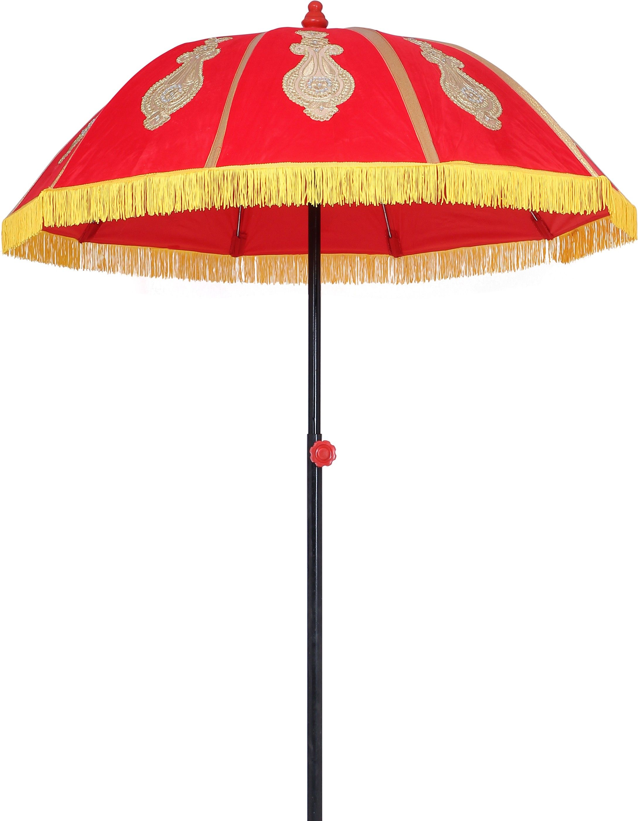 Rajwadi Umbrella, 5 fit Diameter ,Silver Jumar Design Umbrella-image-25
