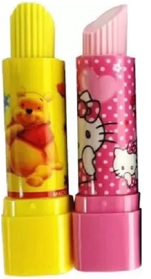 Lipstick Erasers for boys & girls home School Tuition Birthday Party Return Gifts Non-Toxic Eraser-image-3