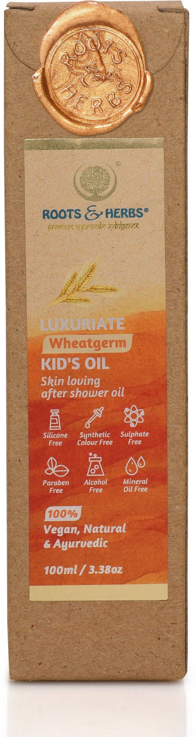 Ayurvedic Natural Treatment 100% roots and herbs Vegan No Paraben Wheatgerm Luxuriate Kid's After Shower Oil-image-37