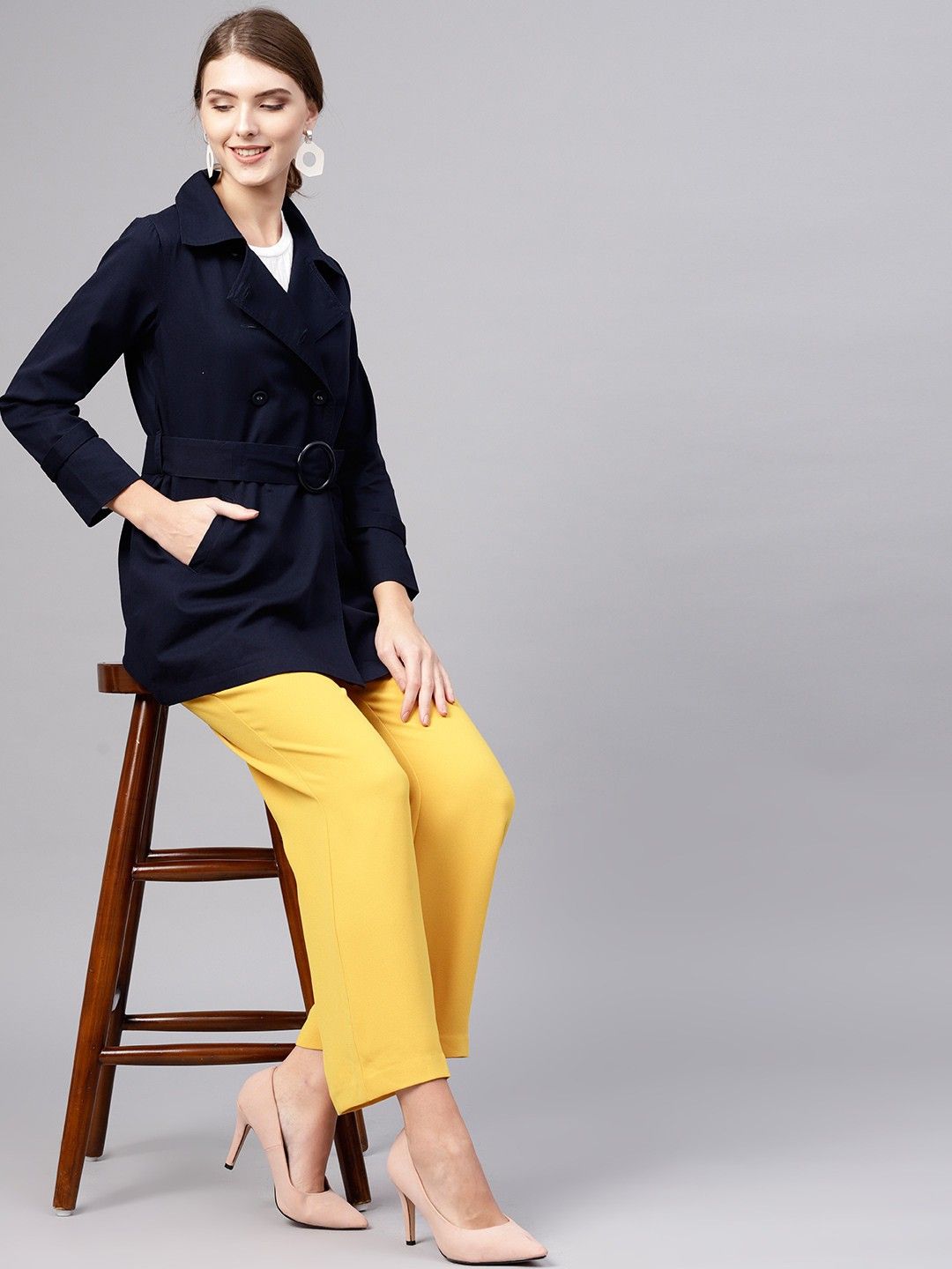 street9 Cotton Blend Solid Coat For Women-picture-15
