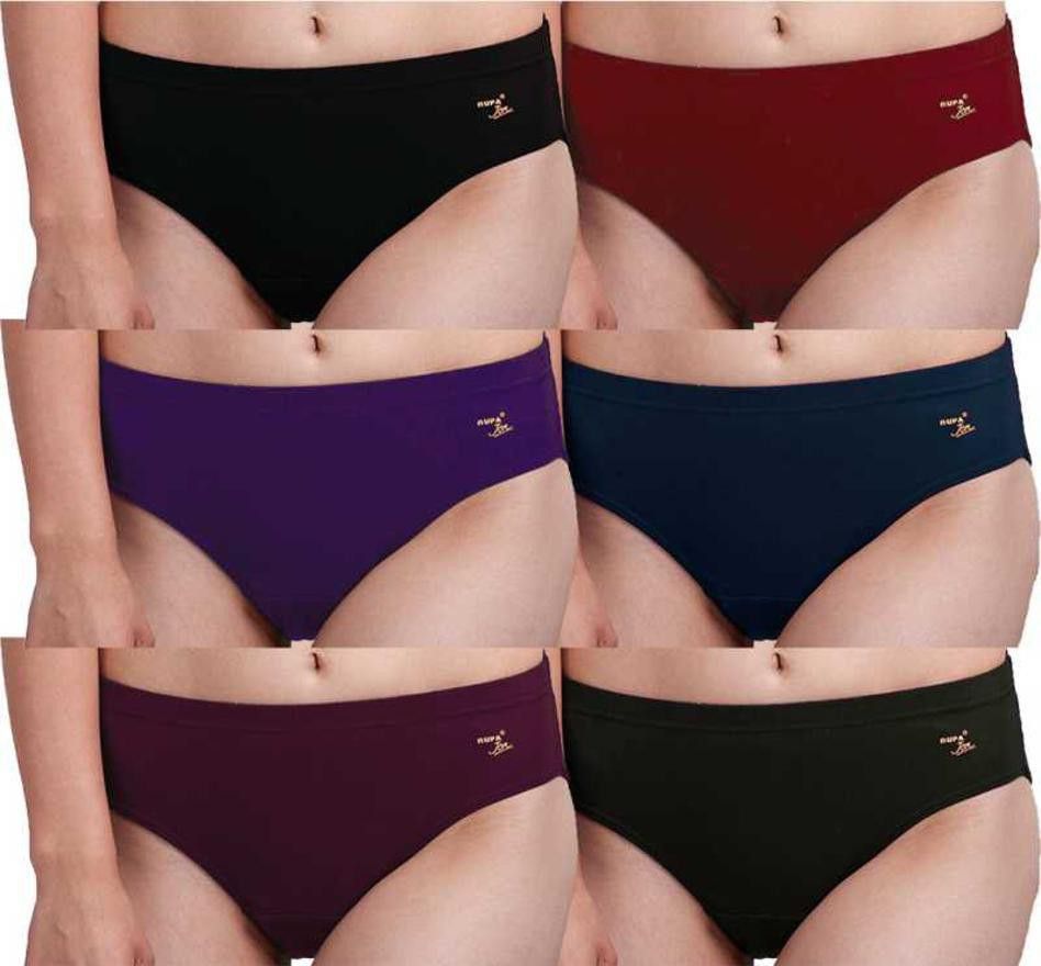 rupa Pack of 6 Women Hipster Multicolor Panty-picture-21