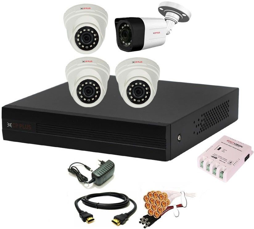 CP PLUS 4 Channal HD DVR 1080p 1Pcs,Outdoor Camera 2.4 MP 1Pcs,Indoor Camera 2.4 MP 3Pcs,combo set Security Camera-picture-17