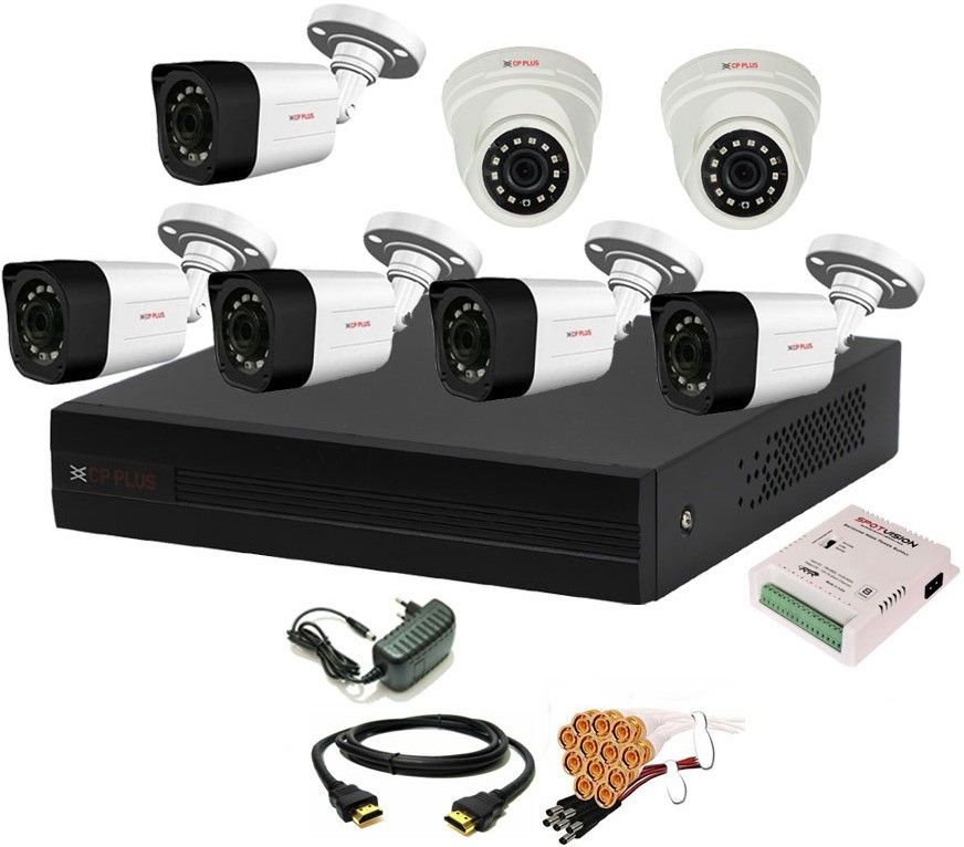 CP PLUS 8 Channal HD DVR 1080p 1Pcs,Outdoor Camera 2.4 MP 5Pcs,Indoor Camera 2.4 MP 2Pcs,combo set Security Camera-picture-14