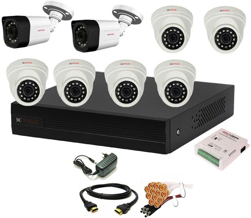 CP PLUS 8 Channal HD DVR 1080p 1Pcs,Outdoor Camera 2.4 MP 2Pcs,Indoor Camera 2.4 MP 6Pcs,combo set Security Camera-picture-10