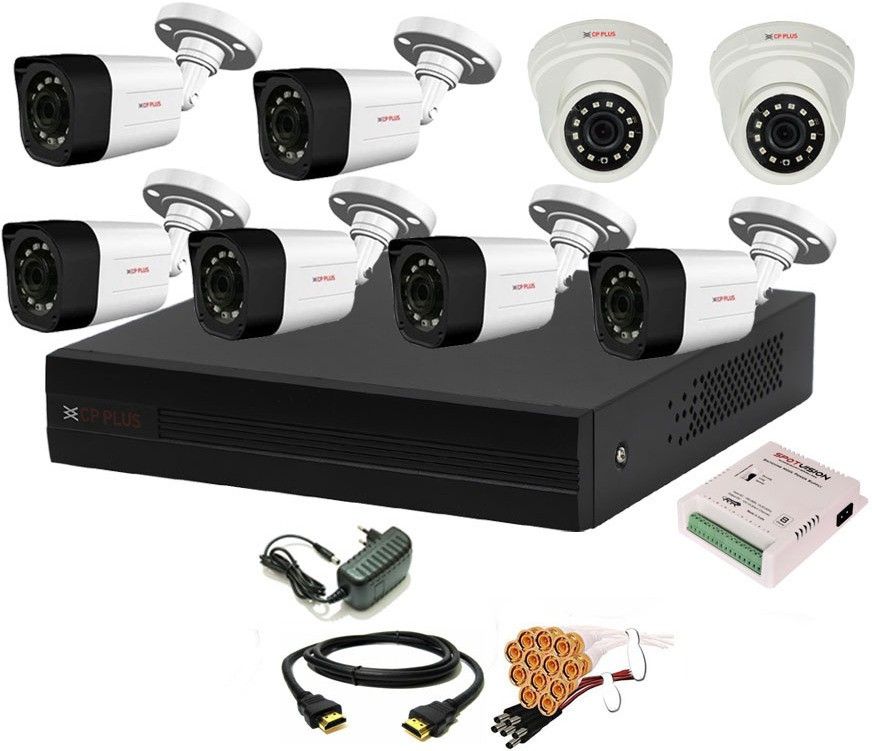 CP PLUS 8 Channal HD DVR 1080p 1Pcs,Outdoor Camera 2.4 MP 6Pcs,Indoor Camera 2.4 MP 2Pcs,combo set Security Camera-picture-21