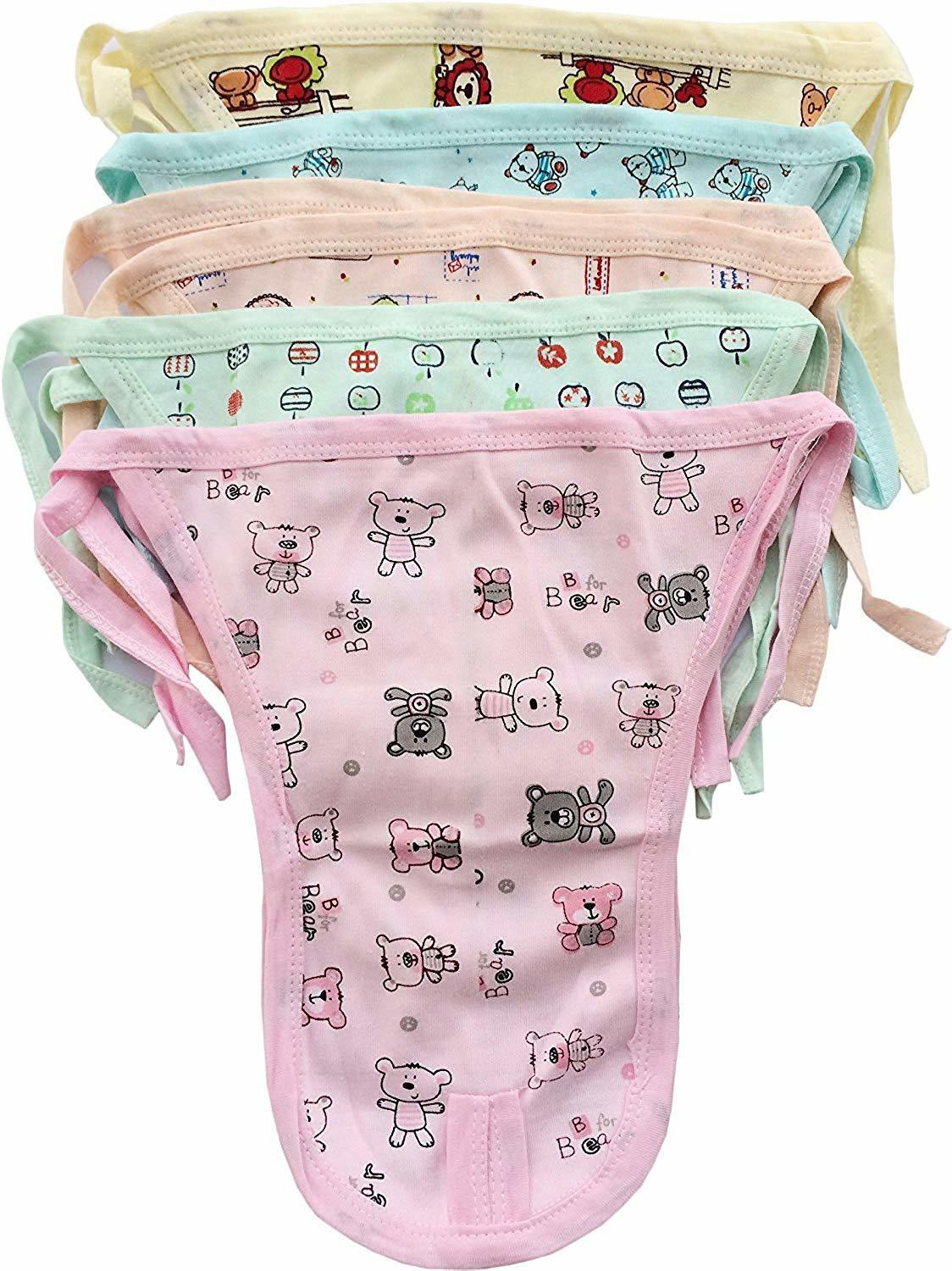 fareto INFANT SINGLE LAYER HOSIERY NAPPY(LANGOTS) COMBO OF 12(0-3 MONTHS) image 1