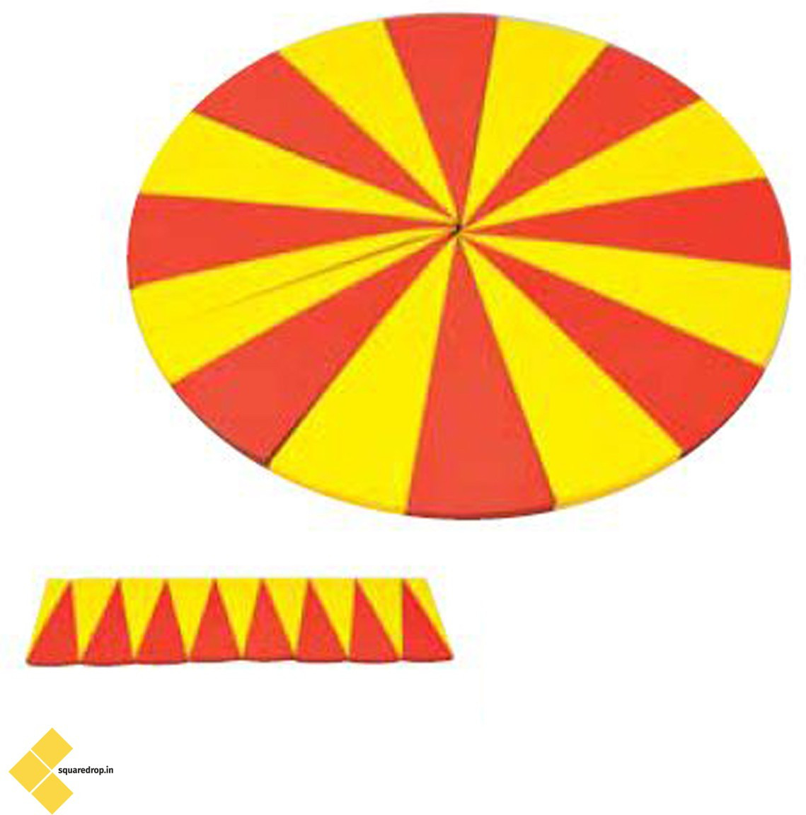 square drop Derivation of Pie Wooden - Circle - Mathematics - Geometry Brain Boosting Mathematical Activities for Age 5+ Years Old Kids - Do It Yourself Mathematics Activity Kit image 1