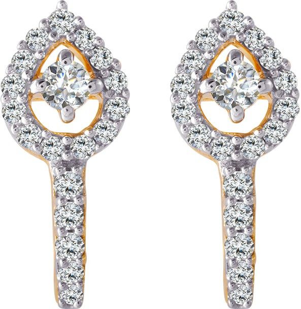 PC Chandra Jewellers Yellow Gold 18kt Stud Earring-image-36