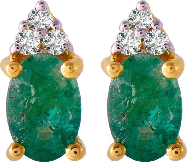 PC Chandra Jewellers Yellow Gold 18kt Stud Earring-image-41