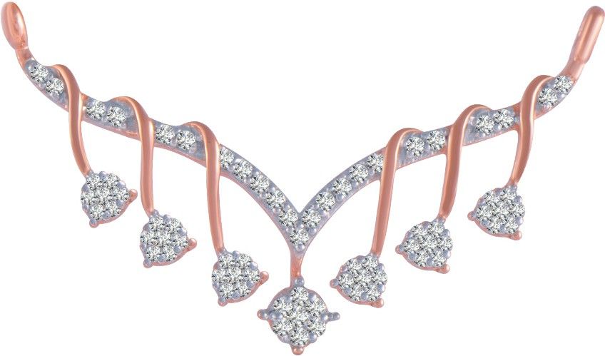 PC Chandra Jewellers DIAMOND TANMANIA 14kt Rose Gold Pendant-picture-13
