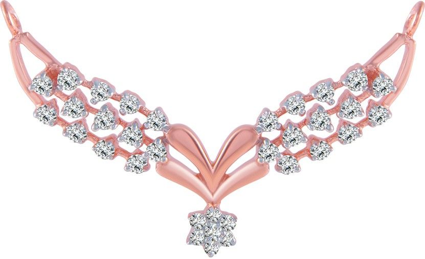 PC Chandra Jewellers DIAMOND TANMANIA 14kt Rose Gold Pendant-image-15
