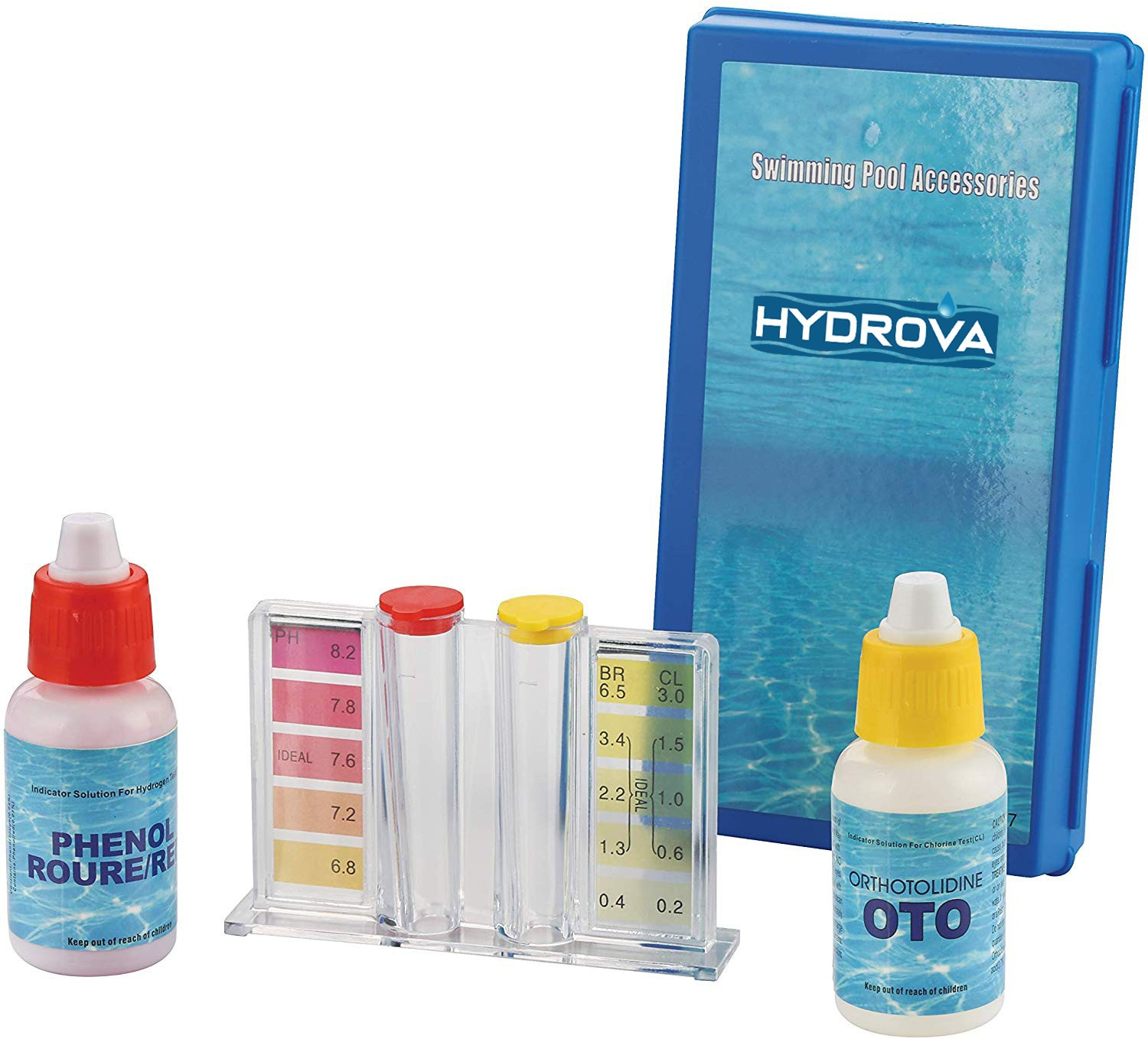 hydrova chemicals Swimming Pool Dual Test Kit PH & Chlorine - (Chlorine Test kit ) Soil Test Kit image 1
