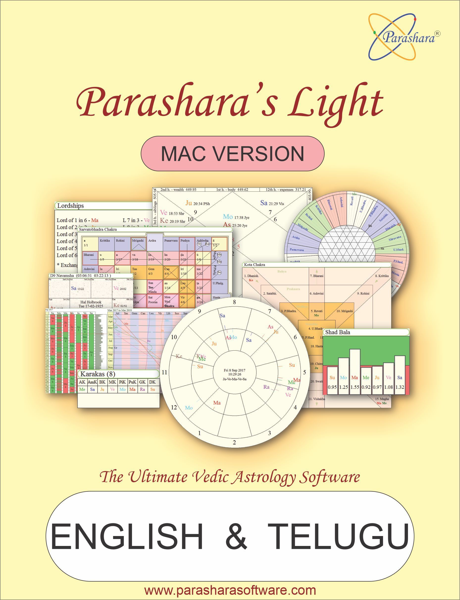 Parashara Light 9.0 English + Telugu Mac Astrology Software (Professional Edition)-image-15