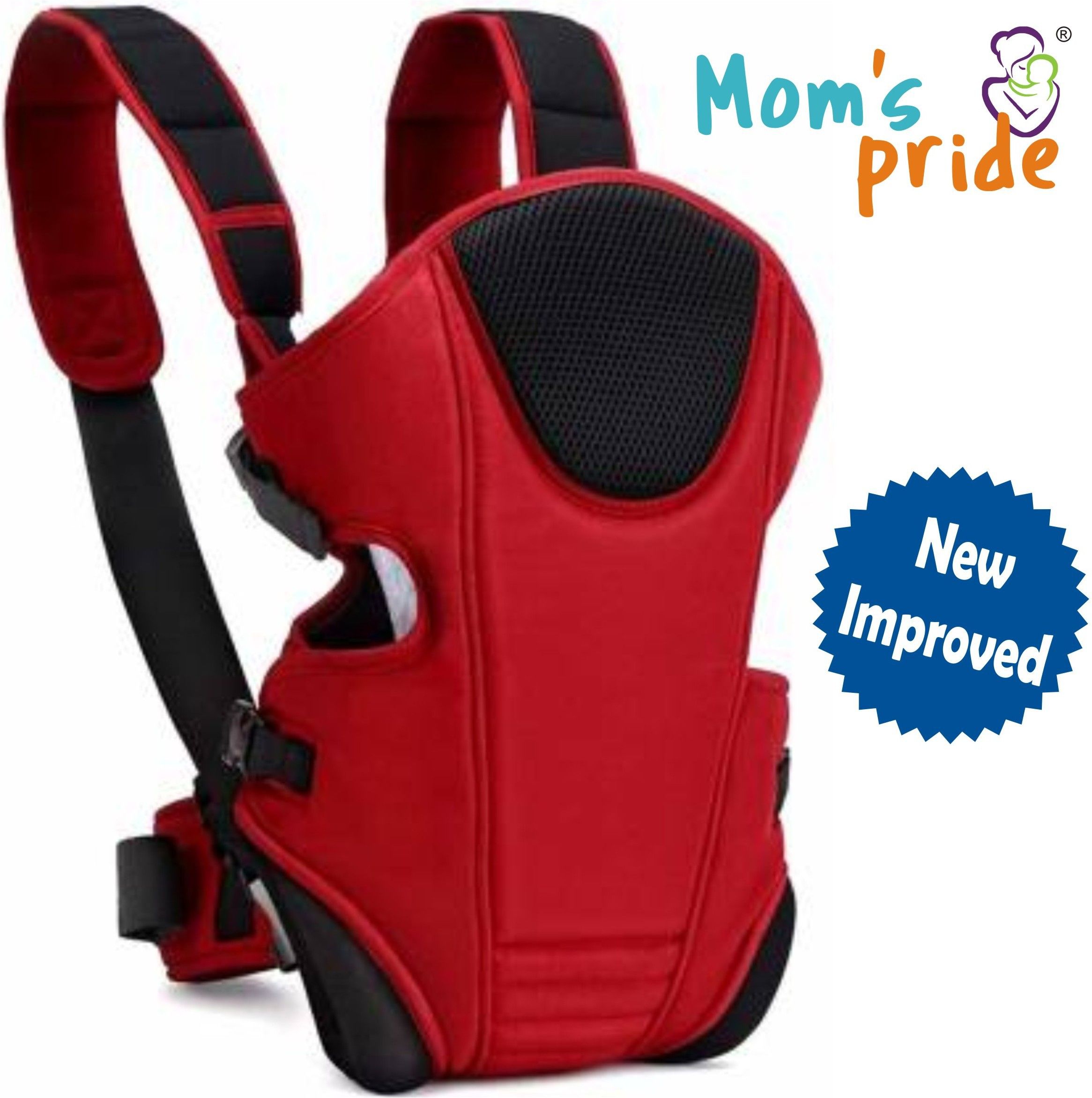 Adjustable Baby Carrier Bag (Red, Front carry facing out) Baby Carrier