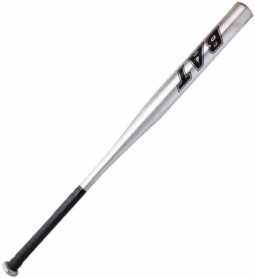 Baseball Bat 25 inch Aluminum Alloy Thick Baseball Stick bar Home Defense (Silver) Aluminium Baseball Bat For 8 Yrs-image-42