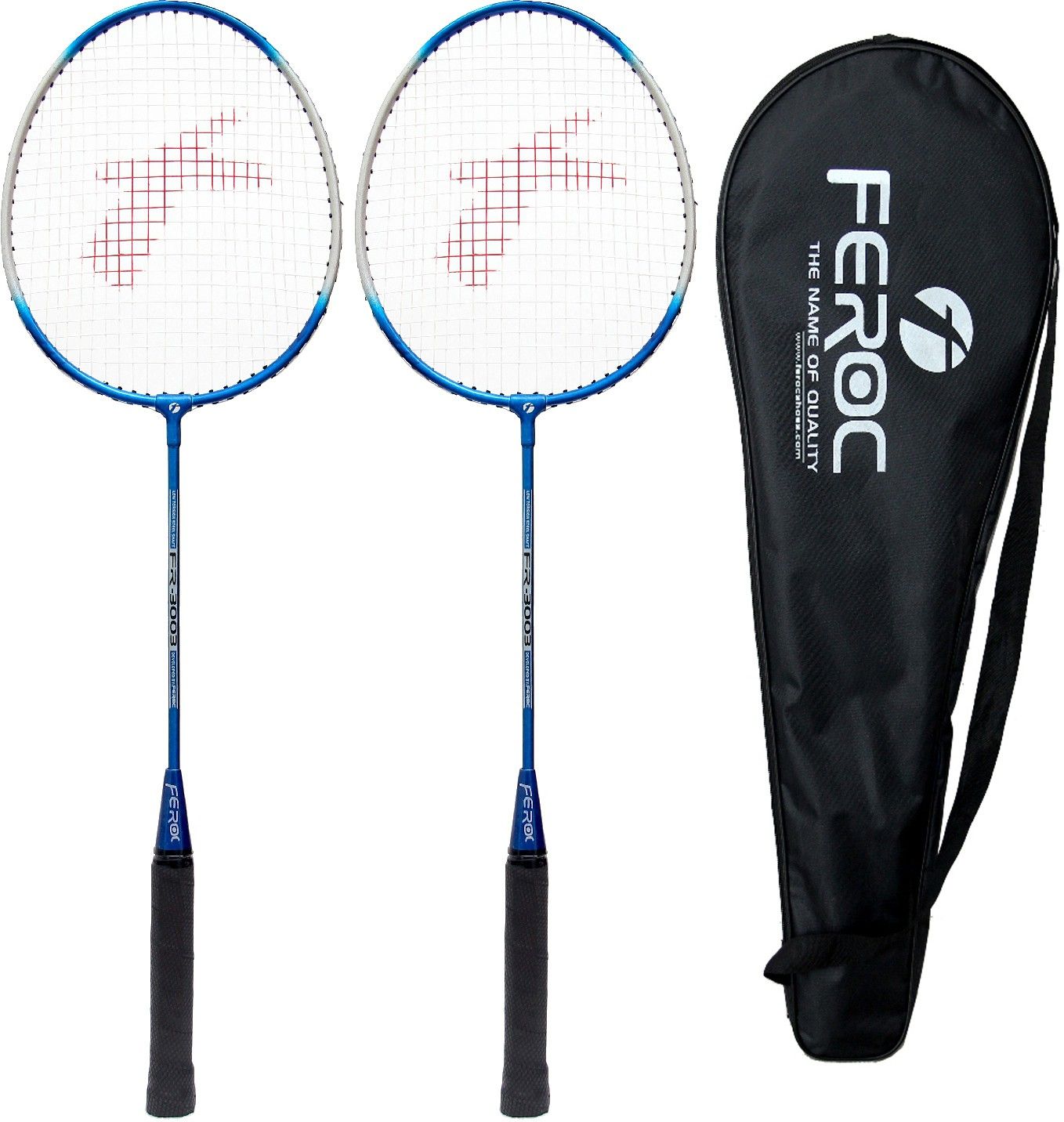 FR 3003 Royal Blue Aluminum with Full Cover Blue Strung Badminton Racquet-image-49