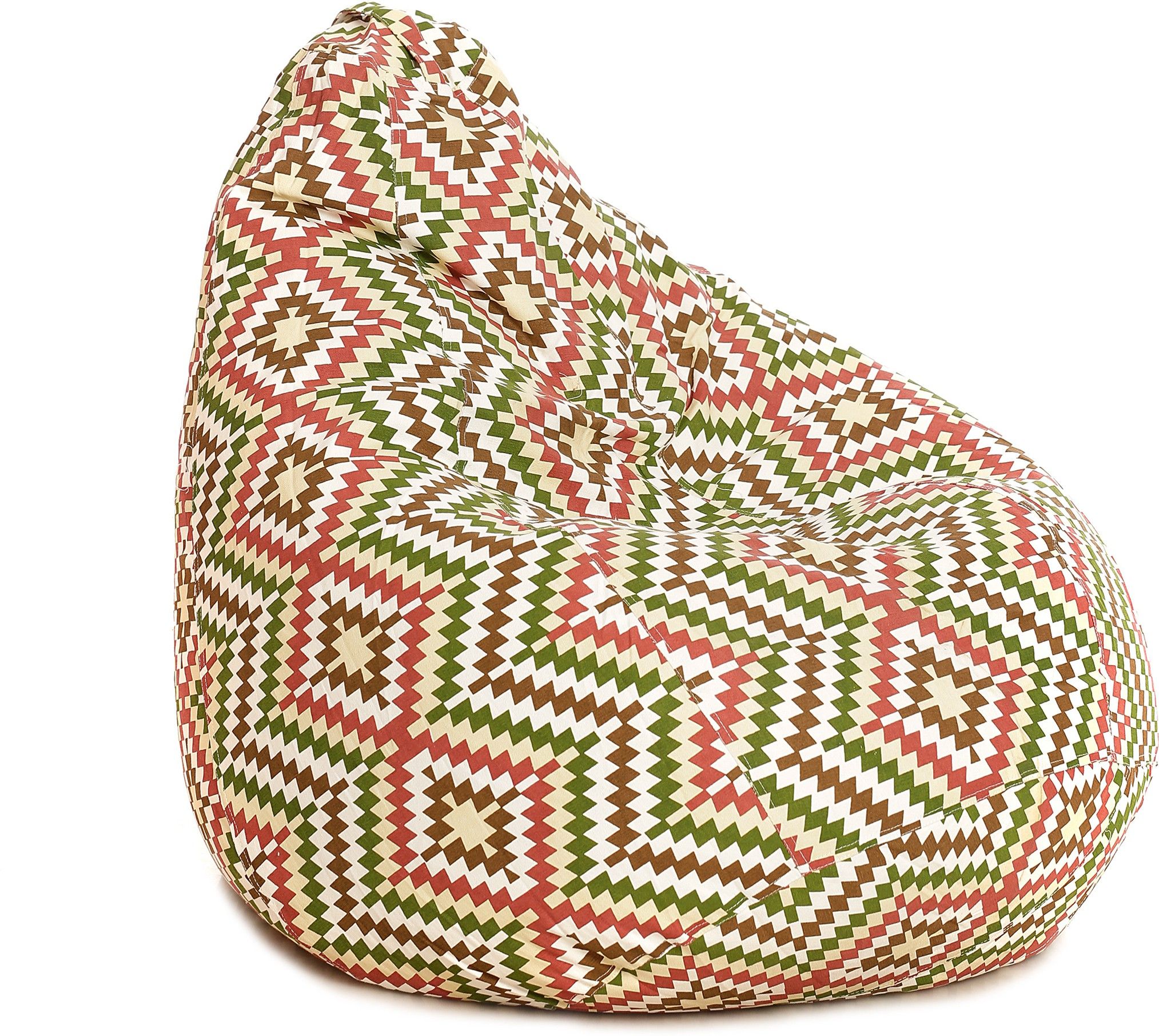 style homez XXL Classic Cotton Canvas Printed Teardrop Bean Bag With Bean Filling-picture-34