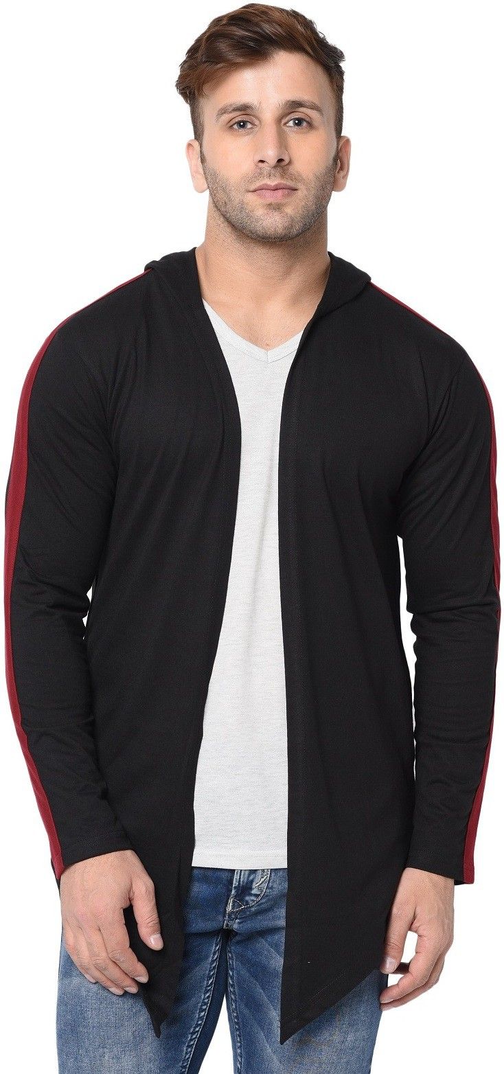 Men Straight Full Sleeve Black Shrug-image-48