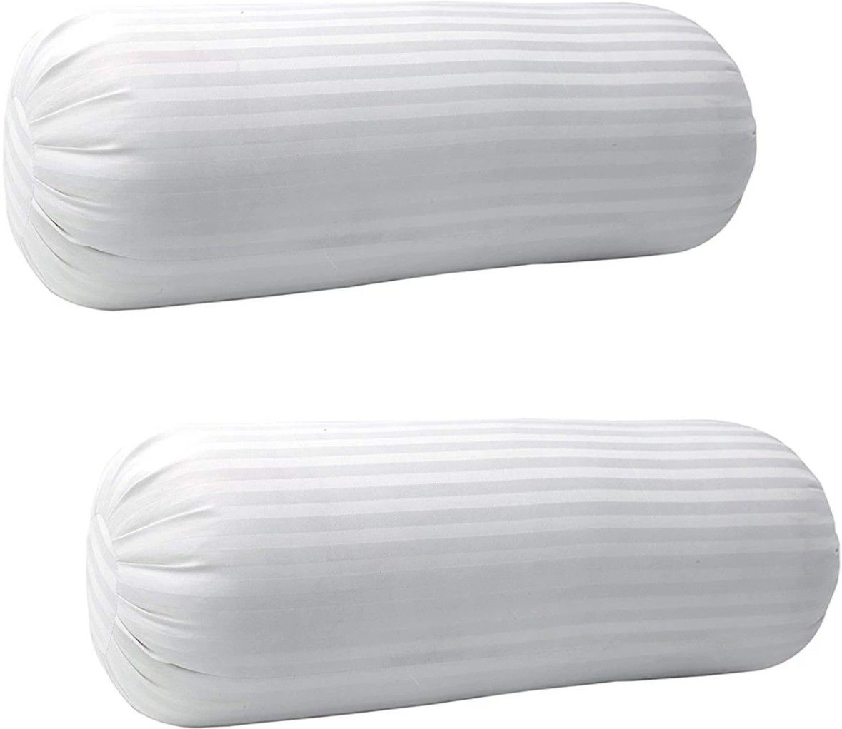 Polyester Fibre Stripes Bolster Pack of 2