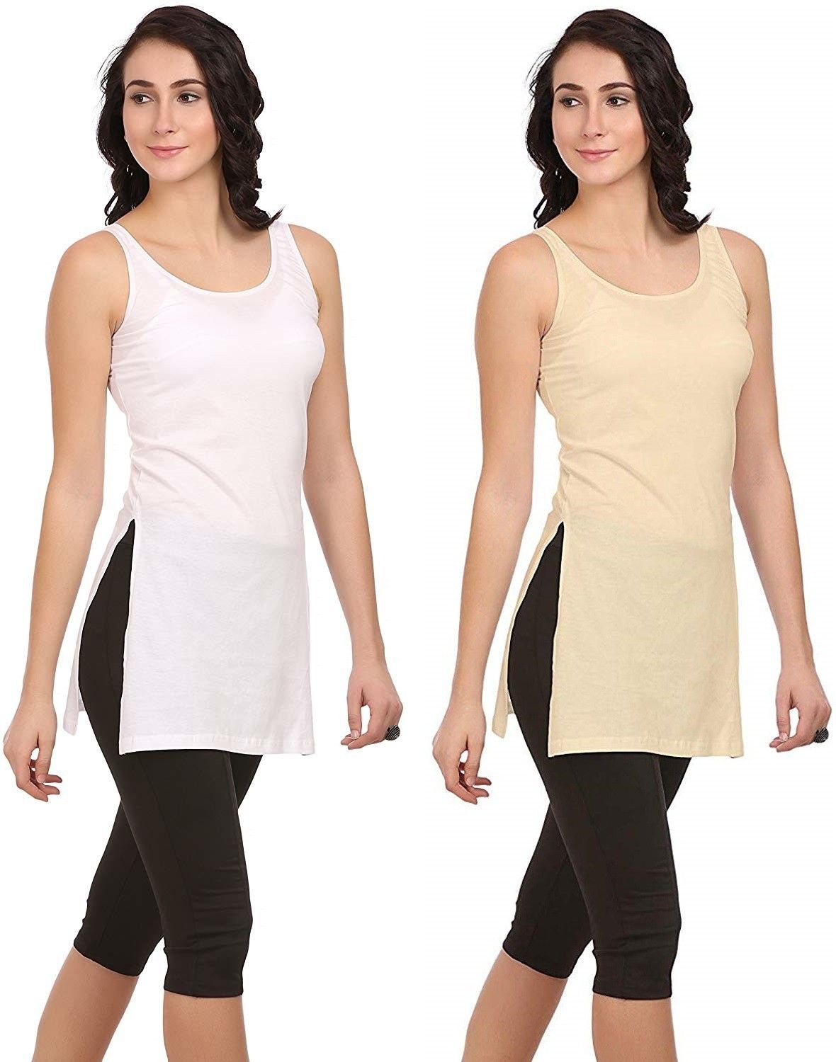 Women White, Beige Camisole-image-33