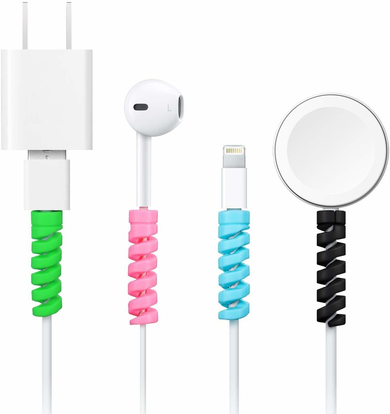 Mato 8 Pieces Mobile Charging Cables & Earphones Wire Protector Cable Protector-image-8
