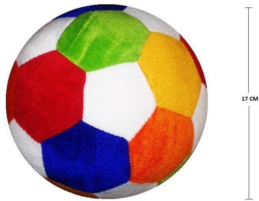 Stuffed Soft Toy Plush Medium Ball for Kids Birthday Gift - 30 cm  (Multicolor)- 30 cm