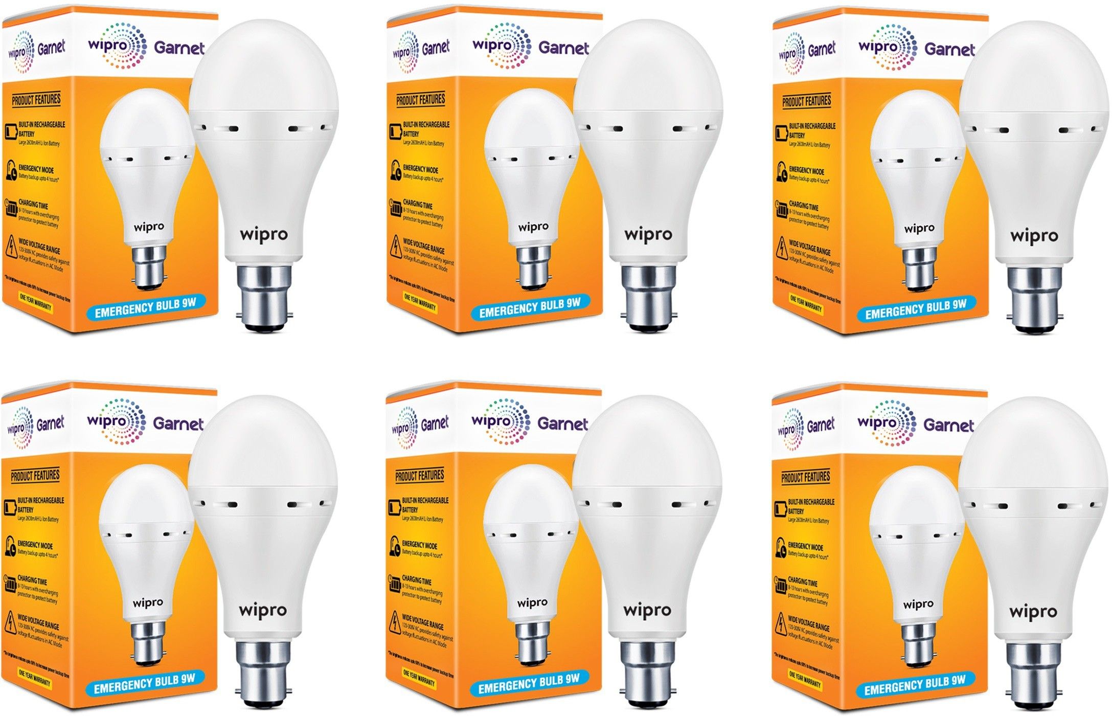 wipro NE9001_6 4 hrs Bulb Emergency Light-picture-14