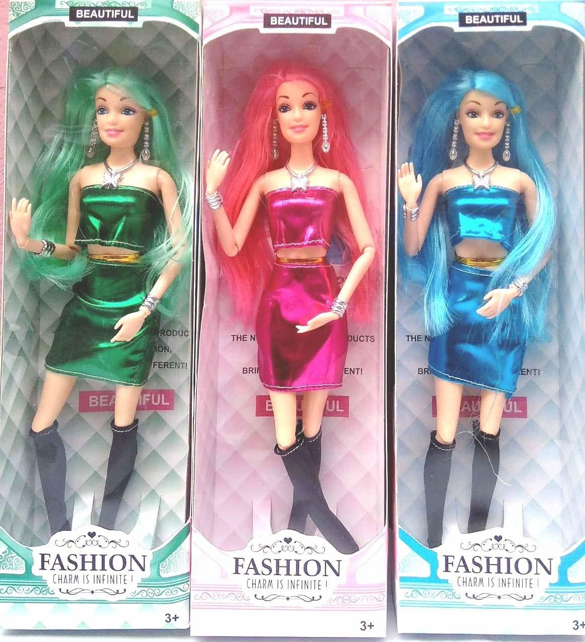 Beautiful Doll Toy Set with Movable Joints and Other Ornaments for Girls | Baby Kids Dream House Adventures | (Pack of 4)-image-22