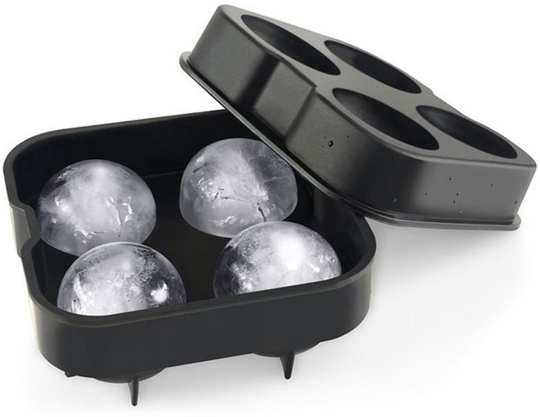 Black Silicone Ice Ball Tray-image-8