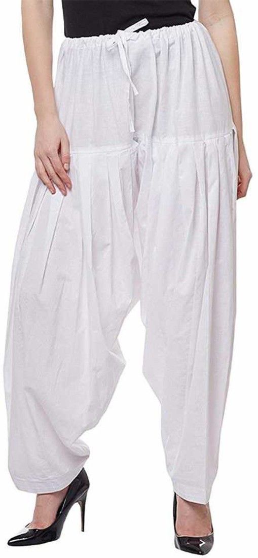 radhey Pure Cotton Solid Women ["White"] Salwar-picture-26