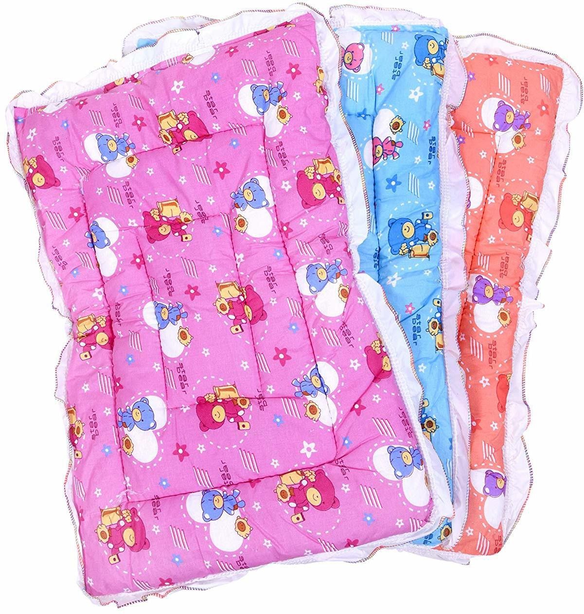 fareto New Born Baby Combo OF 3 Nappy Changing Godari Lacy Bed, Mattress (0-6 Months)-picture-14