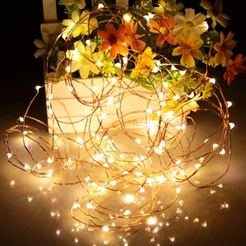 30 LEDs 5 m Yellow Flickering String Rice Lights-image-15