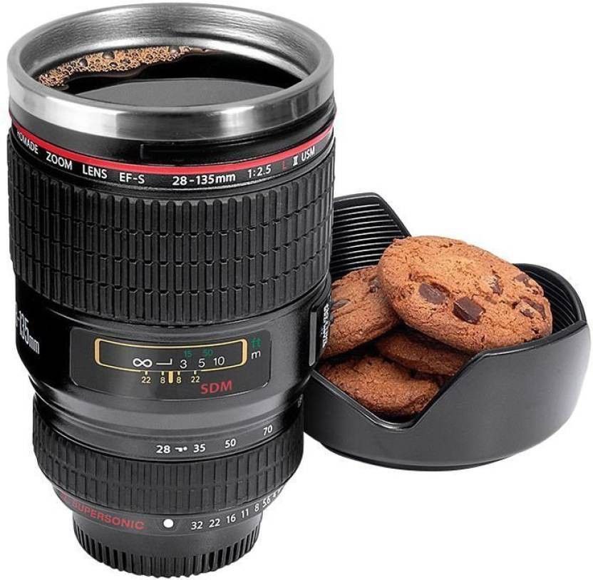 Camera Lens Coffee Beer Cup Wine Cup Stainless Steel 480 ml Ceramic, Plastic Coffee Mug-image-11