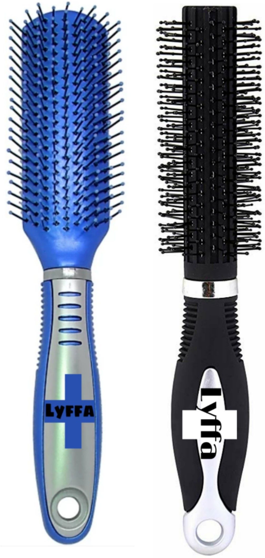Flat Hair Styling Brush and Round Hair Styling Brush(Multicolour)-image-42