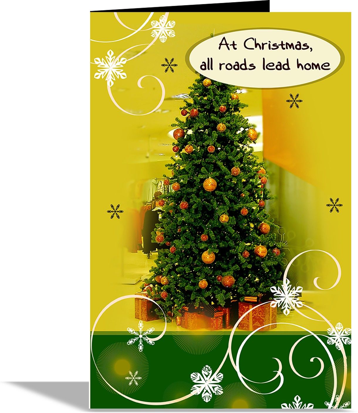 alwaysgift At Christmas All Roads Lead Home Greeting Card Greeting Card-picture-25