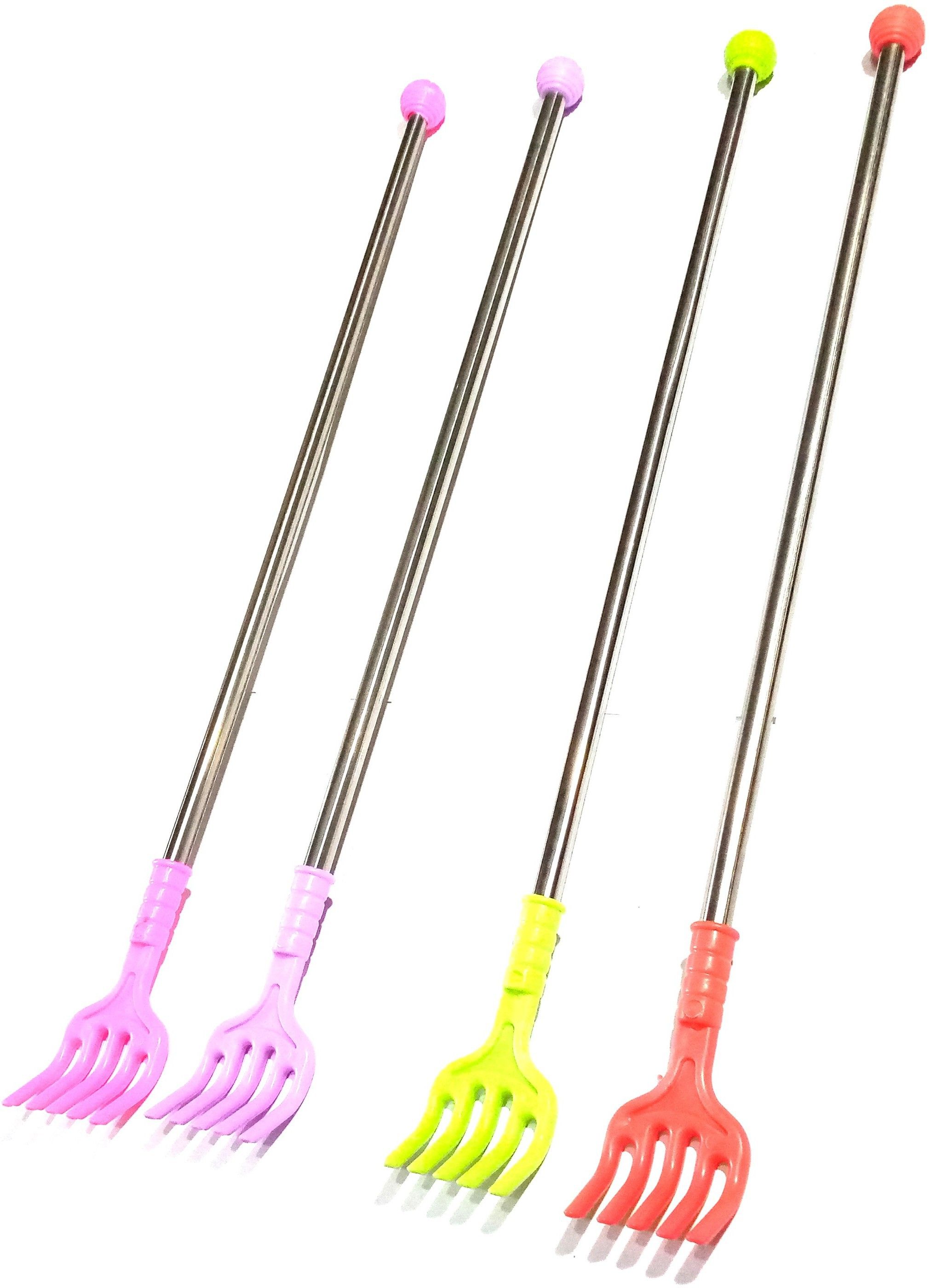 nawani Back Body Itch Scratcher Rod and Massage Stick (Random Colours) Pack of 4 Size- 18 inch Back Body Itch Scratcher Rod and Massage Stick (Random Colours) Pack of 4 Size- 18 inch Massager