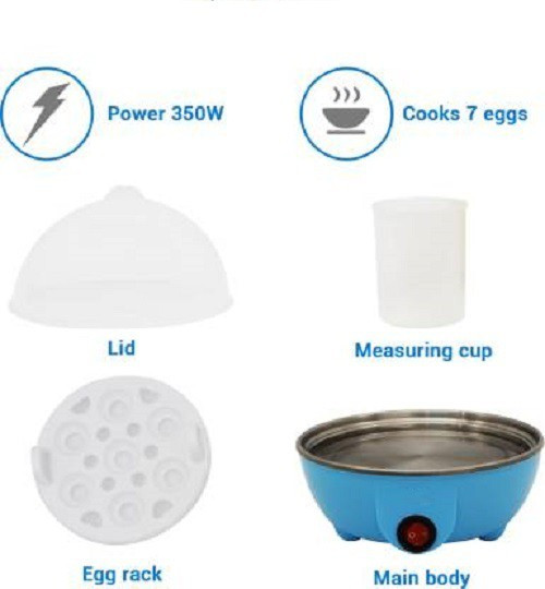 pratyang Egg Boiler 7 Egg Single layer 270 Egg Cooker image 1