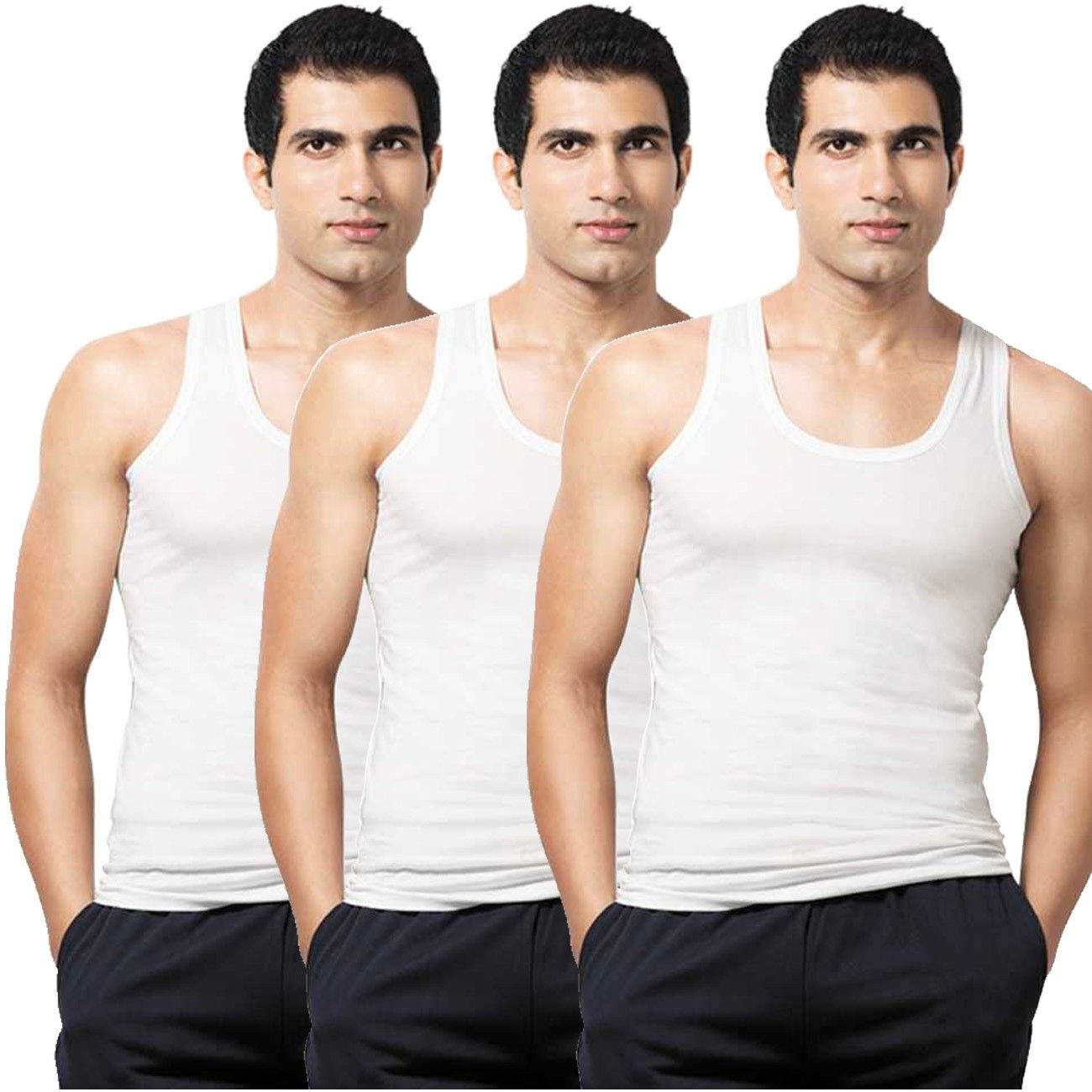 Pack of 3 Men Vest-image-19