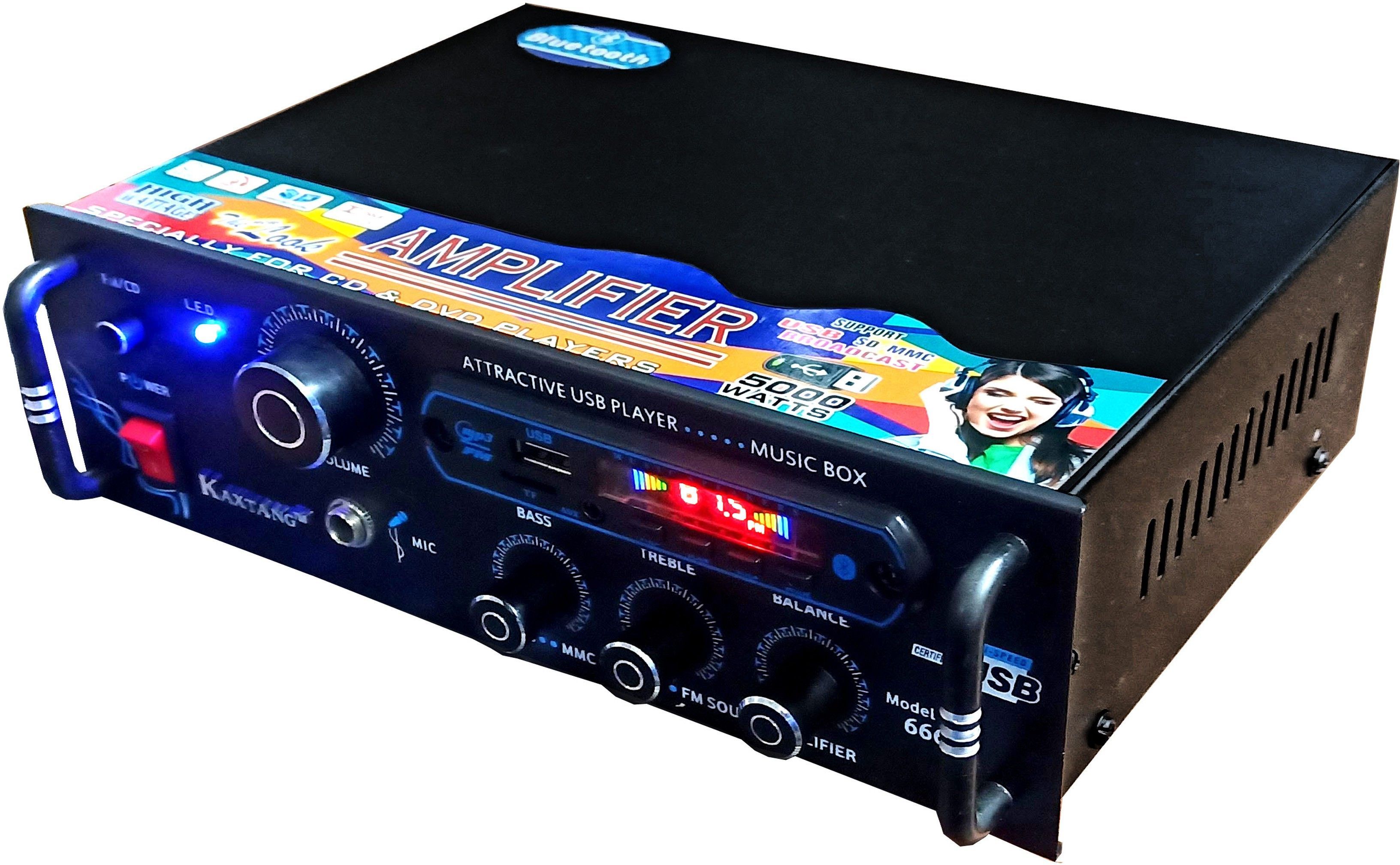 remix Full Black Digital Stereo With BT/ USB/ SD-Card /FM /AUX 5000 W AV Power Amplifier-image-11