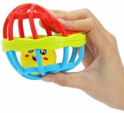 Soft Plastic Rubber Body Rolling Hand Bell Ball Baby Rattles Toy Rattle-image-15