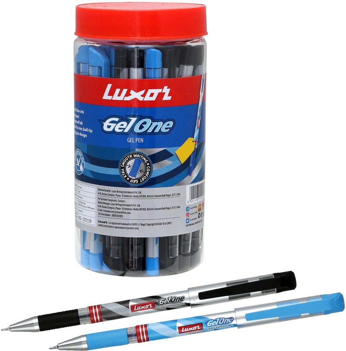 luxor GelOne Assorted Pen Jar Gel Pen-picture-22