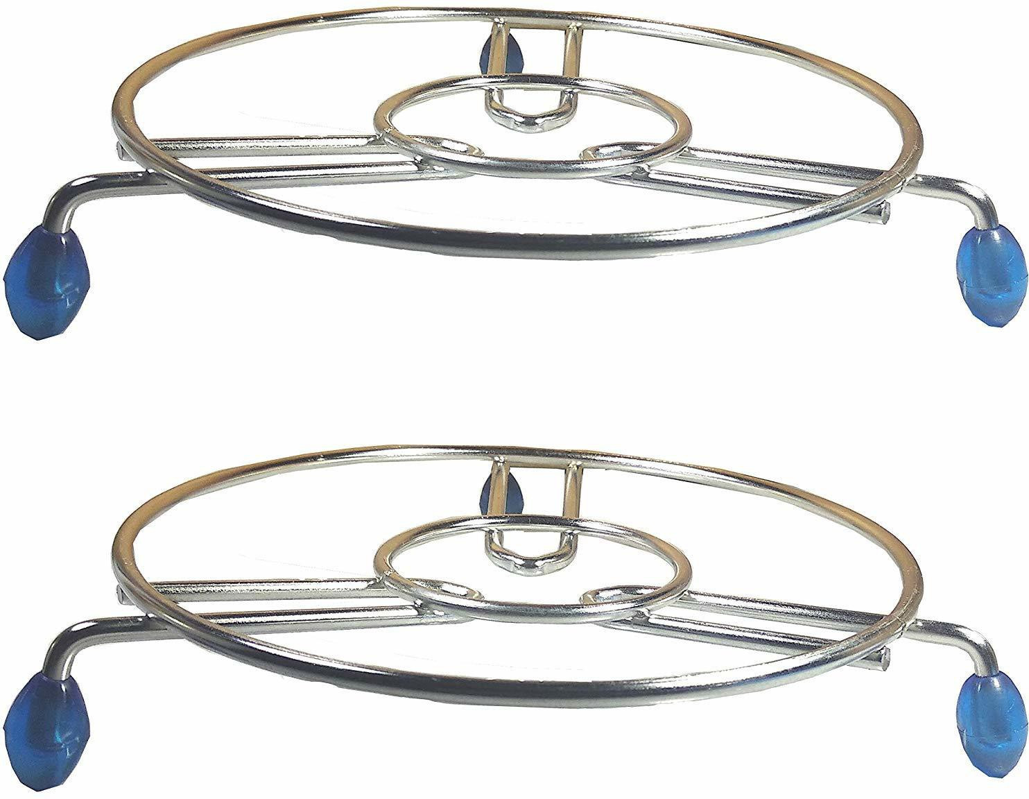 otc Made from high quality Stainless Steel Rust-Proof and Durable Package contents: 2-Pieces Trivets / Table Rings Shape - Round; Size - Big Made from high quality Stainless Steel Rust-Proof and Durable Package contents: 2-Pieces Trivets / Table Rings Shape - Round; Size - Big Trivet image 1