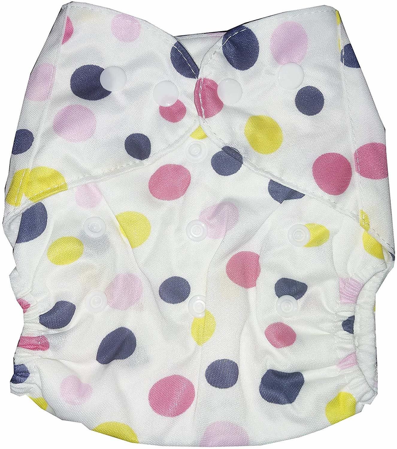 Baby Cloth Diaper Pants Adjustable Reusable Washable Printed Button Diaper for Babies/Infants/Toddlers (Age 0 to 2 Years) (Bubble Print)-image-4