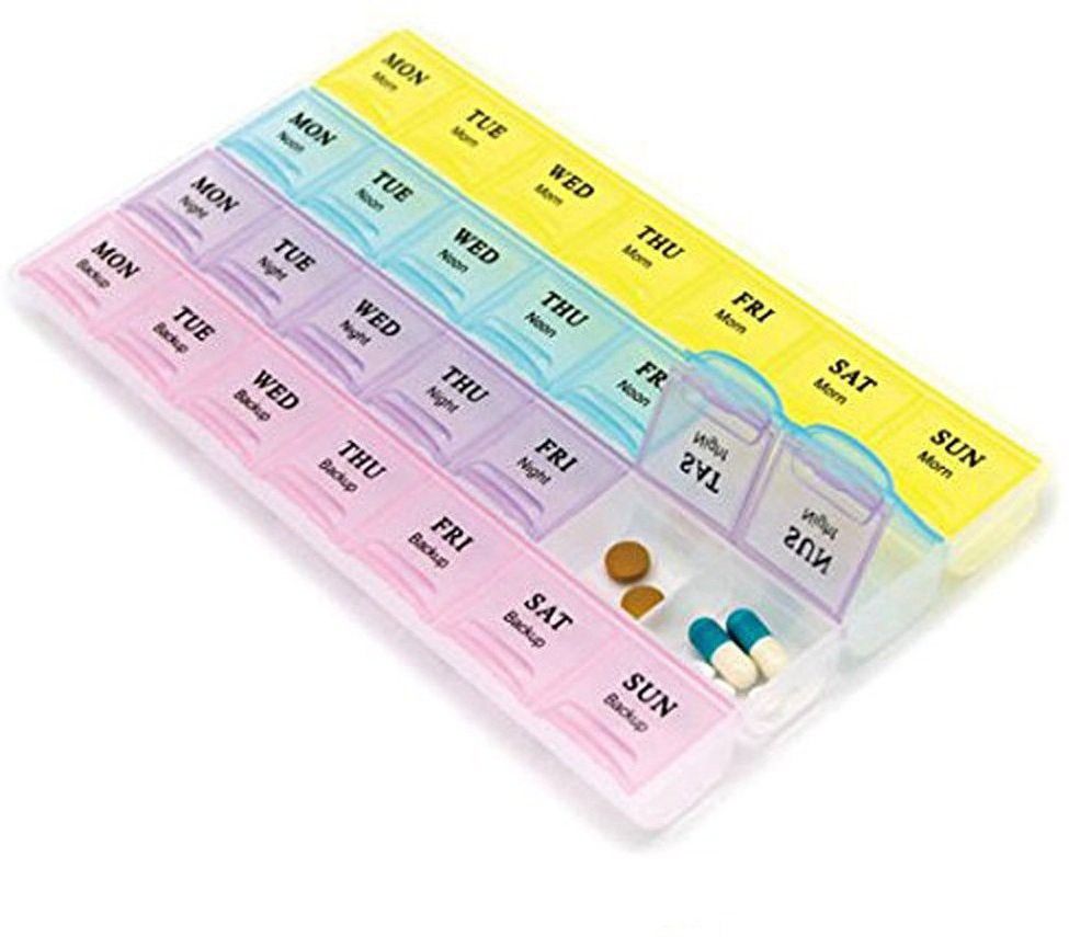28 Days Pill Medicine Storage Box Organizer Perfect For Home & Travel Pill Box
