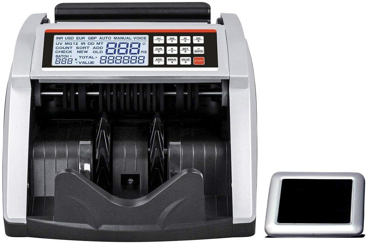 Drop2Kart Bill Counter with FakeNote Detection,Counts All New & Old INR Note Counting Machine image 1