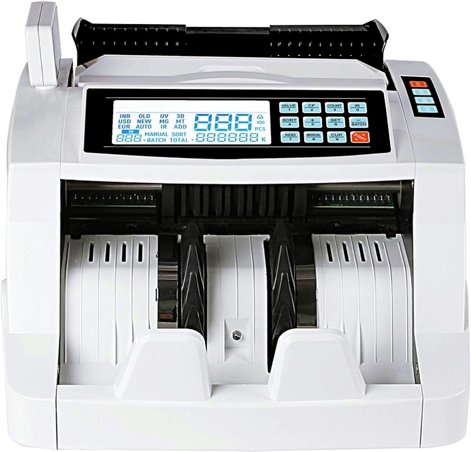 Drop2Kart BillCounter with UV/MG/IR/MT/DD Detection,Large LED+LCD Display Note Counting Machine image 1